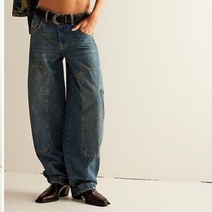 We The Free Free People Loren Barrel Jeans NWT